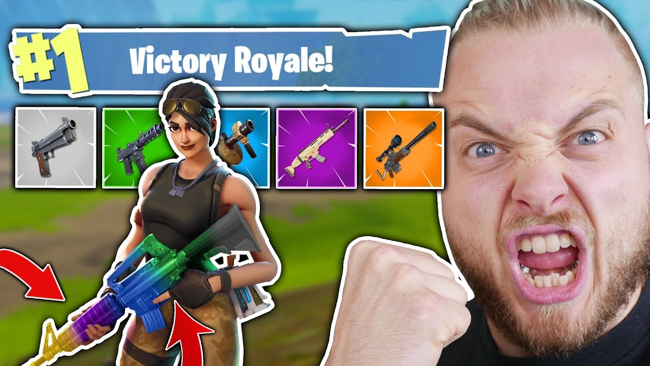 THE RAINBOW GUN CHALLENGE!! - FORTNITE BATTLE ROYALE!! - YouTube