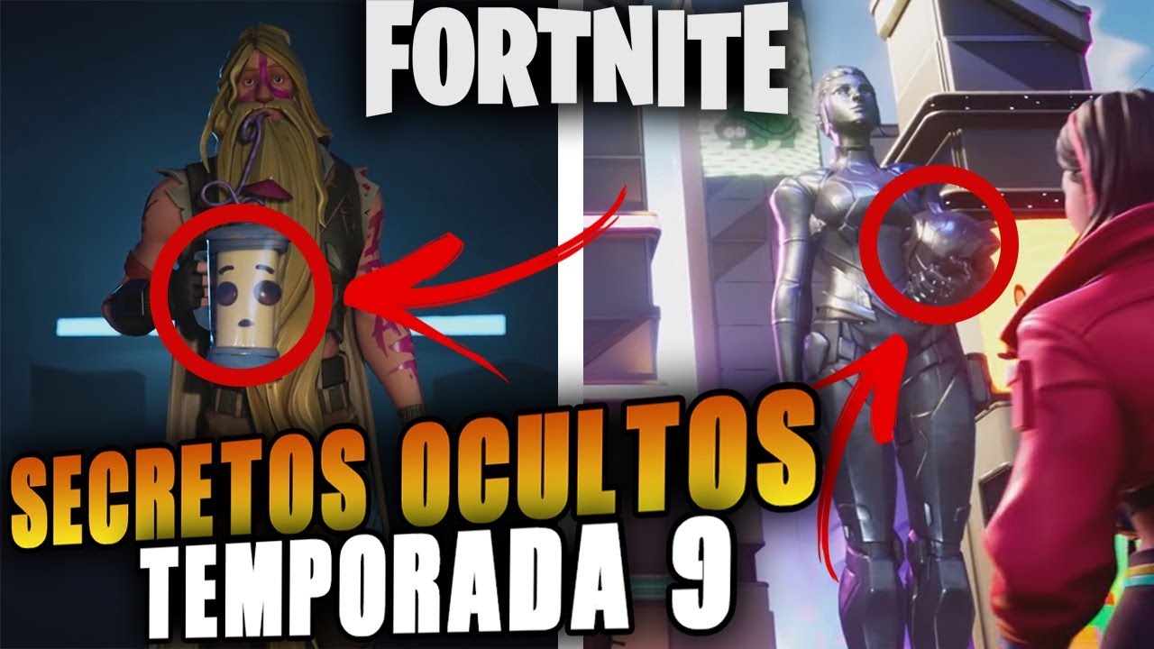 SECRETOS OCULTOS Y EASTER EGGS DE LA *TEMPORADA 9* FORTNITE