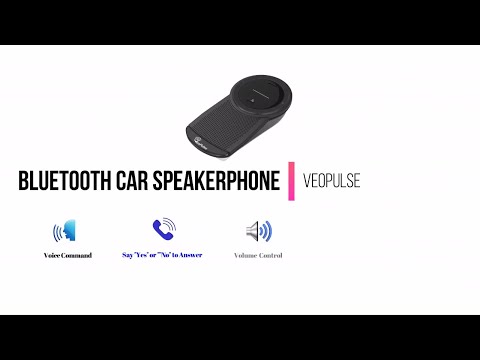 VeoPulse B PRO Bluetooth Car Speakerphone Unboxing & Demonstration