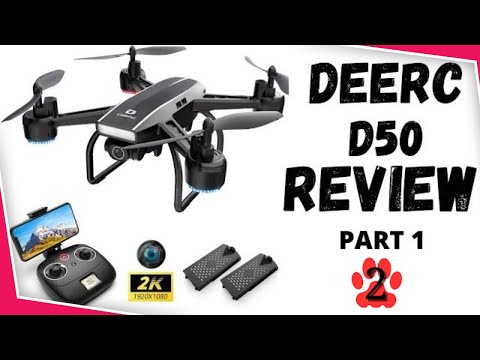 DEERC D50 2k Camera Drone Review - Setup tutorial and Unboxing