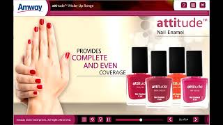 Amway Attitude Make up Range products range training video in hindi