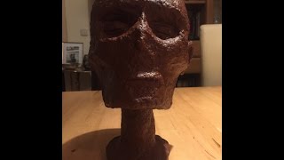 Paper Mache Mummy-Head