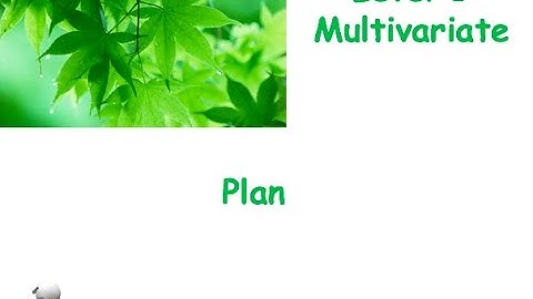 level 1 multivariate plan