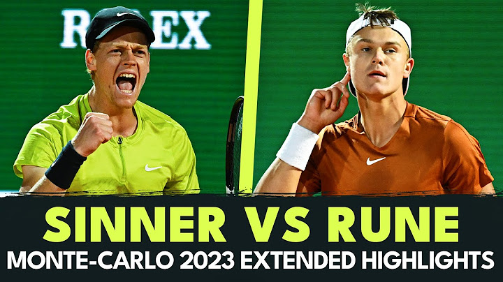 Jannik Sinner vs Holger Rune Thriller 🤩 | Monte-Carlo 2023 Extended Highlights