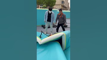 Easy pool set up: IPOOLGO inflatable above ground pool