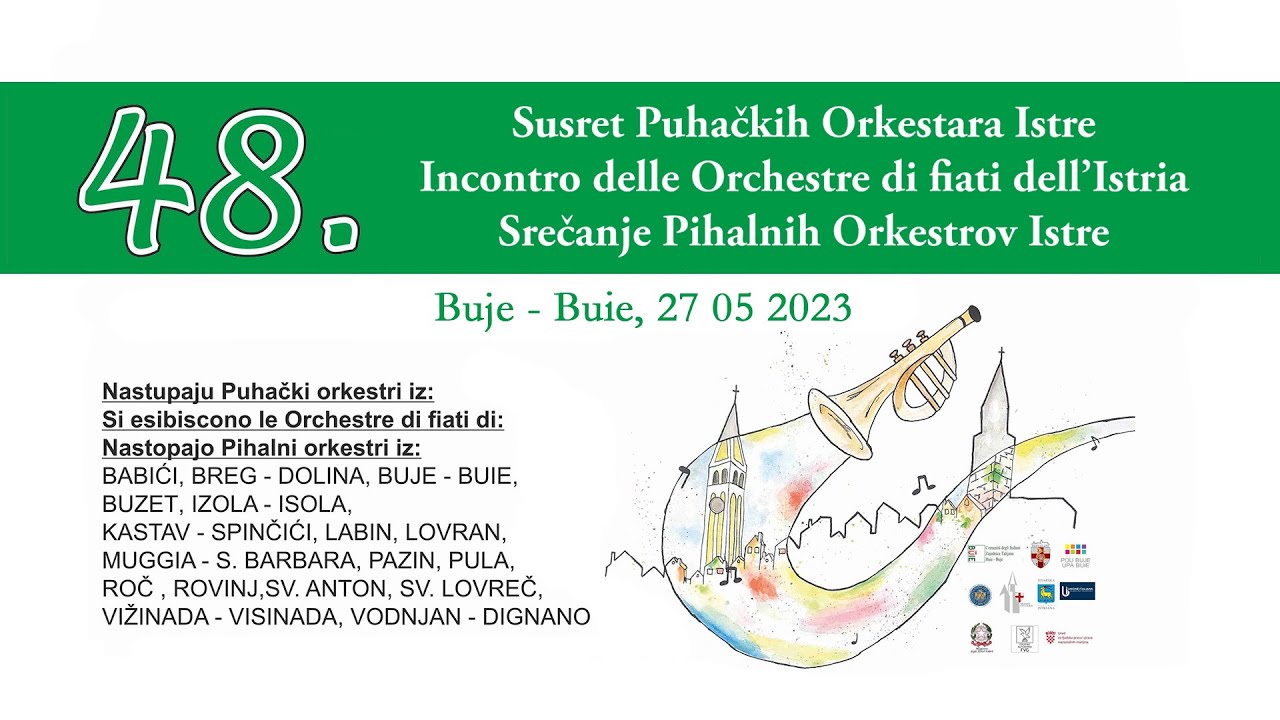 48. Susret Puhačkih Orkestara Istre - Buje/Buie, 27. 05. 2023.
