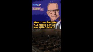 What Did Anthony Albanese Say At The Quad Meet?