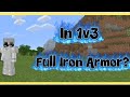 FULL IRON💀!? 1vs3 ManHunt ||Craftsman Manhunt||