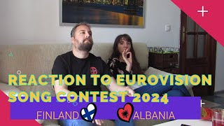 REACTION TO EUROVISION SONG CONTEST 2024. FINLAND/ALBANIA