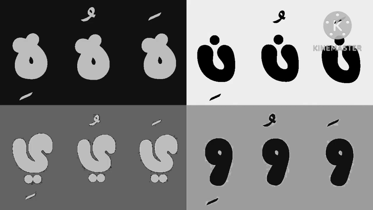 preview 2 arabic alphabet 0 in b&w +12 reversed￼