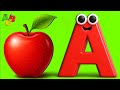 Learn The ABC Phonic song with APPLE as Your First Lesson-ABC Songs,ABCD,Nursery Rhymes Baby Song 