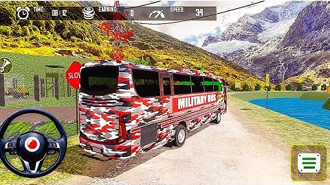 Offroad US Military Bus Driving Games 3D Android Gameplay