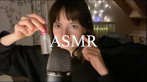 my first ASMR video 💙 | blue yeti random trigger assortment and close up whispering