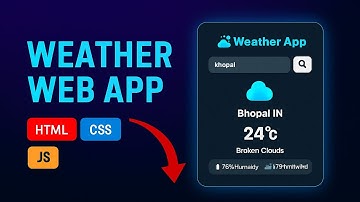 Build a Modern Weather App using HTML, CSS, and JavaScript | OpenWeatherMap API #html#css#javascript