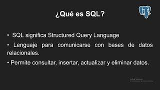 Clase #1 Postgres SQL - Academia del Dato