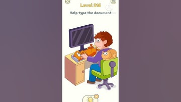 Dop 2 Help type the document // Level 316 Delete One Part #dop2 #shorts #funny #gaming