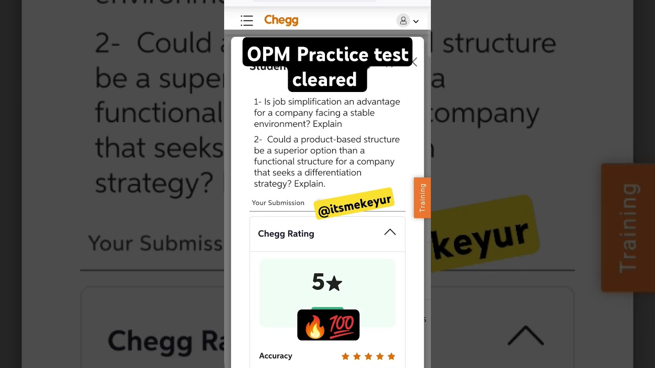 OPM Practice Test Cleared | chegg practice test pass 🔥💯✅