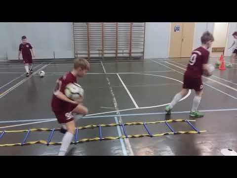 Тренировка на технику по футболу для детей 11 - 12 лет