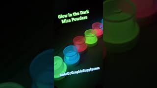 Ante Up Graphic Supply.com Glow in The Dark Mica Powders #micapowder #anteupgraphicsupply