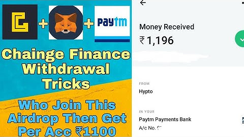 😱😱 Chainge Finance Withdrawal Tricks | How To Withdraw CHNG Token | Withdraw Per Acc ₹1100