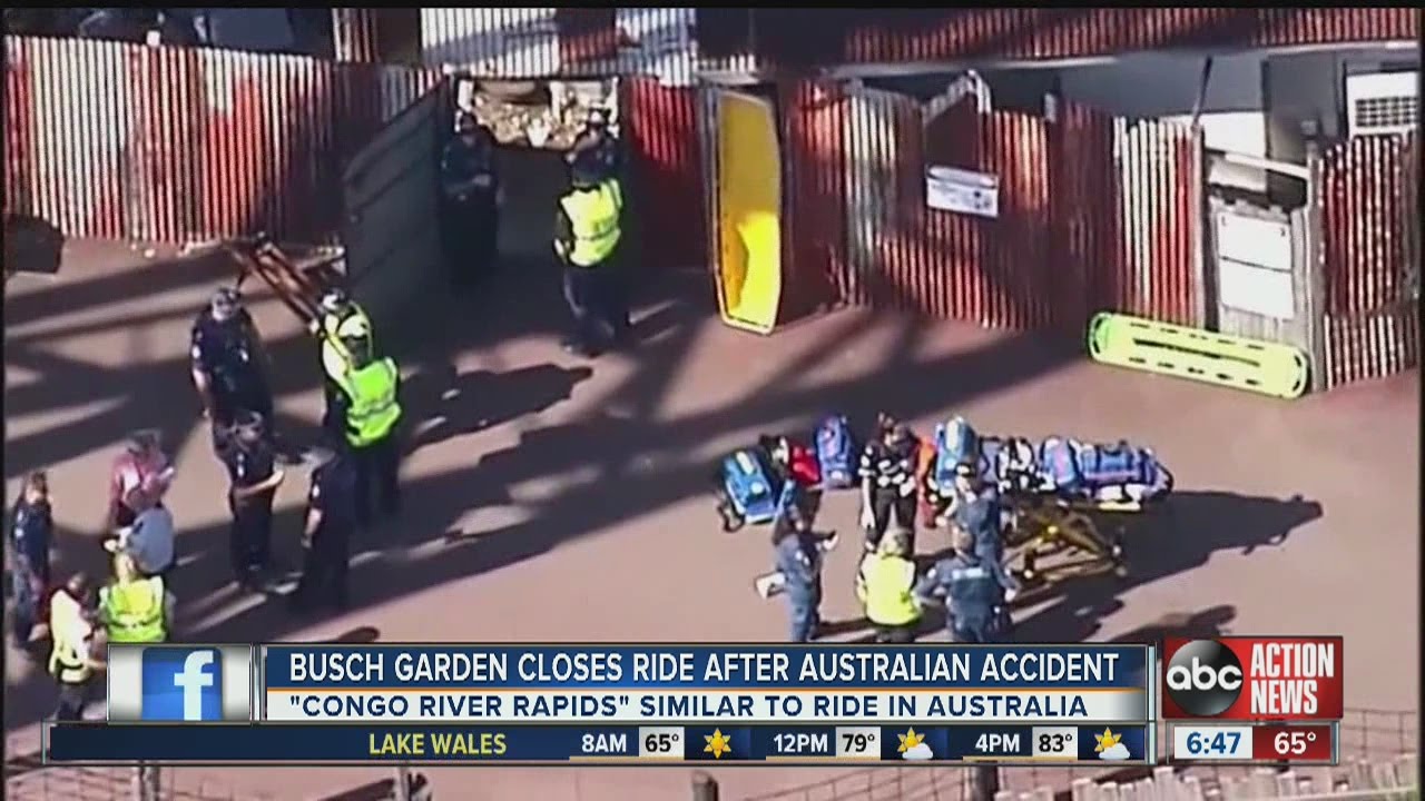 Busch Gardens In Tampa Closes Ride After Australian Accident Youtube