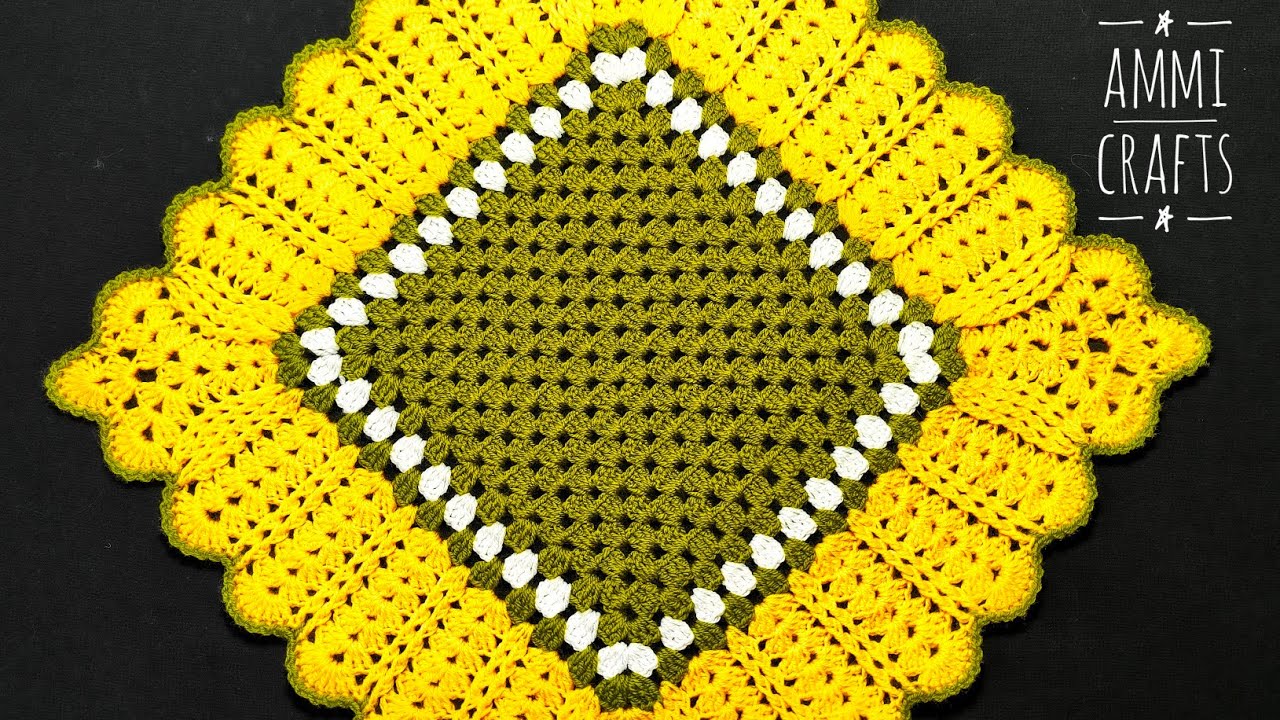 BEAUTIFUL 👌💯🔥Crochet Design (Tablecloth & Cushion Cover) Hindi & Urdu | Crochet Pattern Tutorial 333