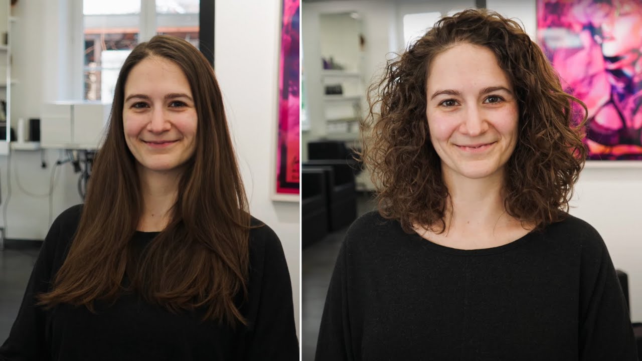 DAUERWELLE FÜR FRAUEN - VON GLATT ZU CURLY 😍