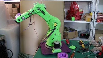 15）3D Printed robotic Arm First axis motor installation