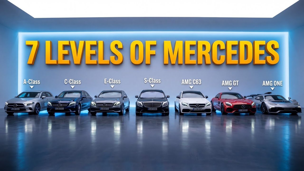 Mercedces Class Levels The 7 Levels of Mercedes-Benz (From Cheap to $3 Million Beast) - YouTube