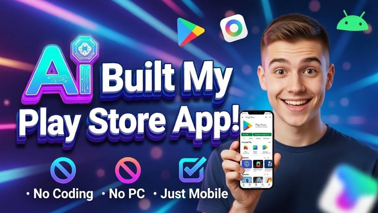 কোডিং ছাড়া App বানানো সম্ভব? 🤯 | AI Built Play Store App Using Mobile