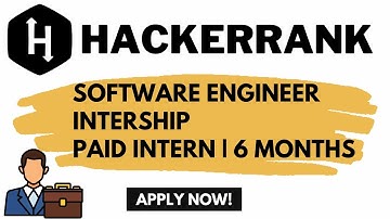 Hackerrank Software Engineer Intern | Paid Internship | Remote Full time Intership Apply Now!