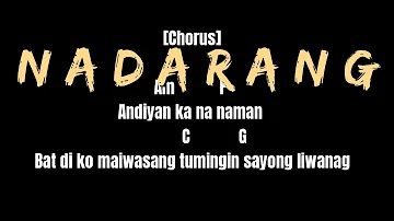 Agsunta - Nadarang (Shanti Dope cover) Lyrics with Guitar CHORDS