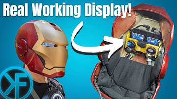 3D Printed Iron Man Helmet with Fully-Functional Heads Up Display!