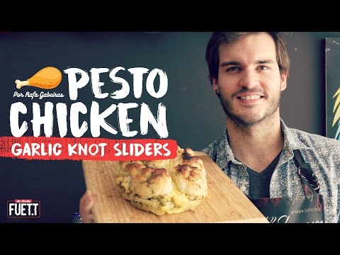 RAFA VS TASTY: CHICKEN PESTO GARLIC KNOT SLIDERS - RAFA VS TASTY: CHICKEN PESTO GARLIC KNOT SLIDERS