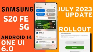 Samsung S20 FE 5G July Update Review?| OneUI 6.0 Android 14 Update| Whats New Features| Bugs Fix