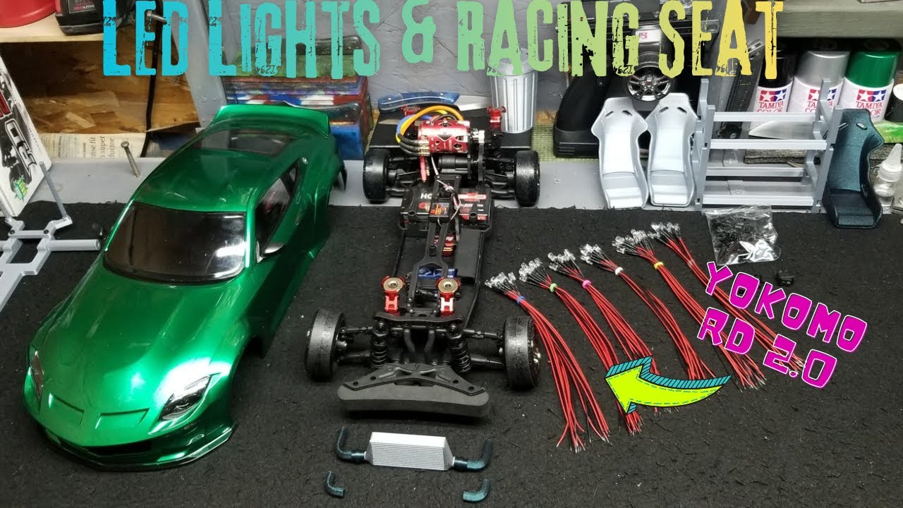 Yokomo RD 2.0 🛸 Установка светодиодной подсветки и сиденья 