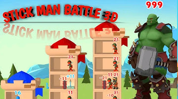 🔴Stickman Battle 3D Part 1 Gameplay Walkthrough