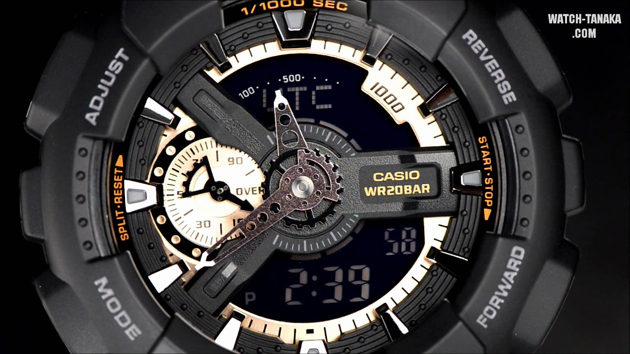 G-SHOCK GA-110RG ブラック×ローズゴールド アナデジ Amazon.co.jp: CASIO[カシオ] MODEL NO.ga110gb-1a G-SHOCK (GA