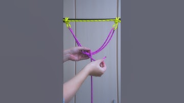 A dynamic two-point anchor rope technique