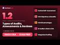 ISACA CISA 1.2 - Types of Audits, Assessments & Reviews - Exam Prep