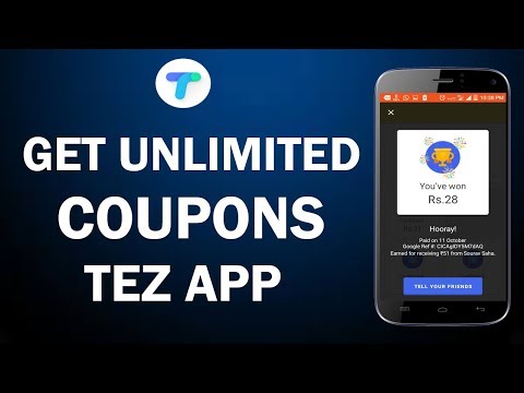 Get Unlimited Coupons on Google Tez App !! Hurry Up Now !!