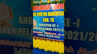 DEKORASI PANGGUNG WISUDA TAHFIZ