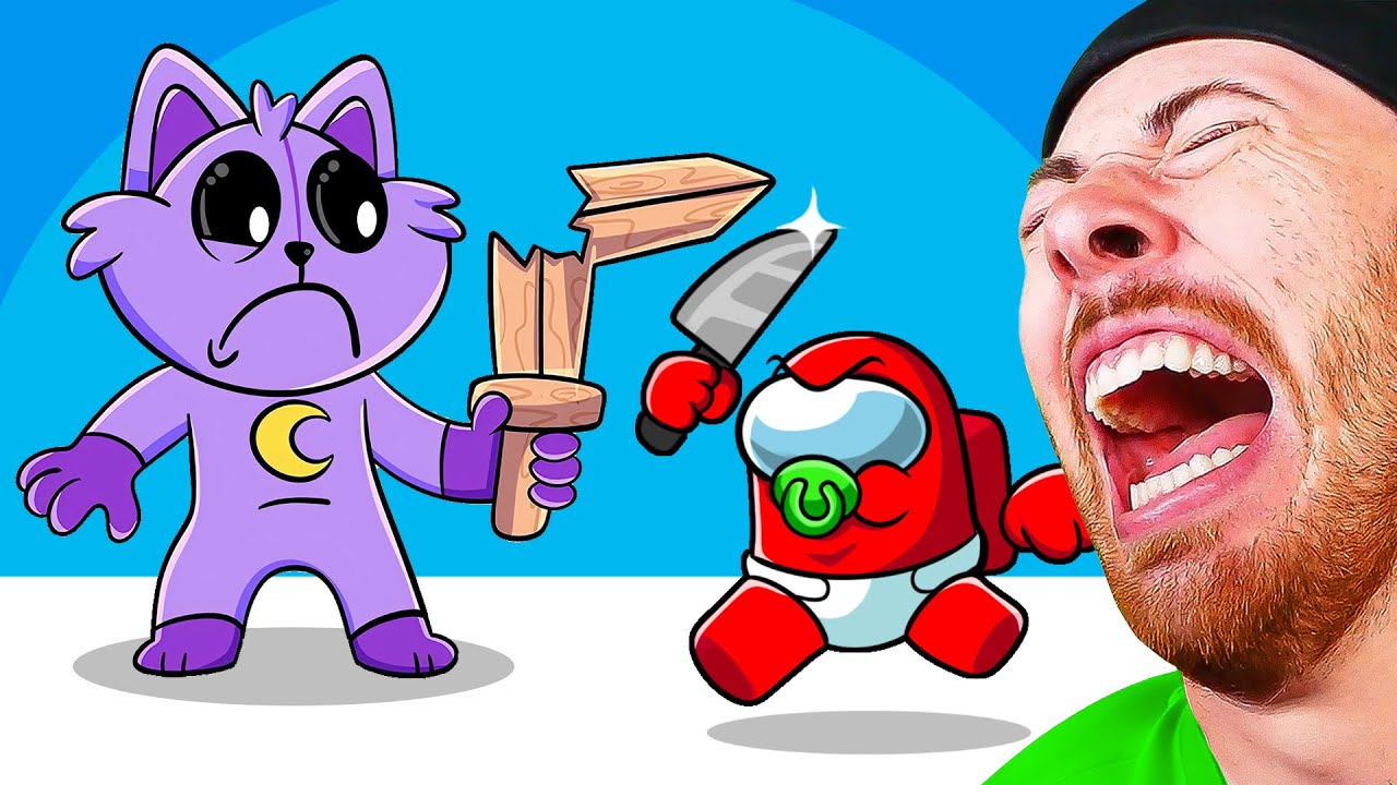 MINI CREWMATE VS POPPY PLAYTIME & SMILING CRITTERS CHARACTERS (Funny Animations)
