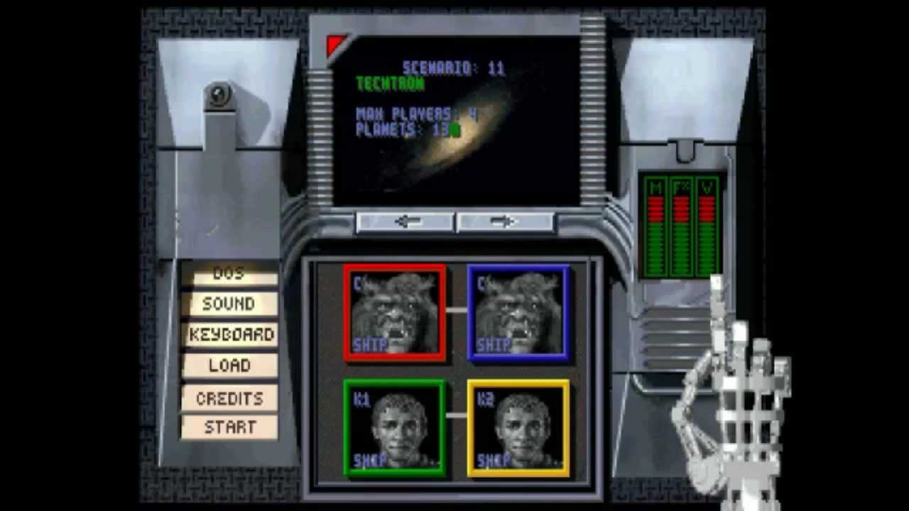 Star Reach DOS RTS - Winning a Multiplayer Scenerio - YouTube
