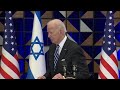 WATCH LIVE: President Biden speaks after meeting in Israel