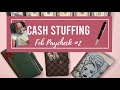 Cash Stuffing | February Paycheck #2 | Savings Challenge