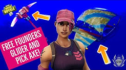 free founders edition glider and harvesting tool also free founders pack skins free cosmetics duration 2 37 - founders edition fortnite skins