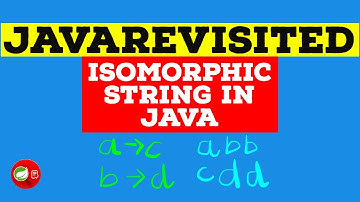 [Solved] - How to Check Isomorphic String in Java | Example Tutorial | Code Below