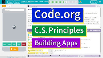 Building an App Canvas Painter Lesson 17.12 Tutorial with Answers Code.org CS Principles