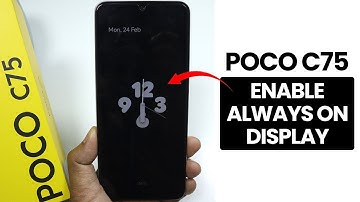 How to Enable Always on Display in Poco C75 - Setup AOD